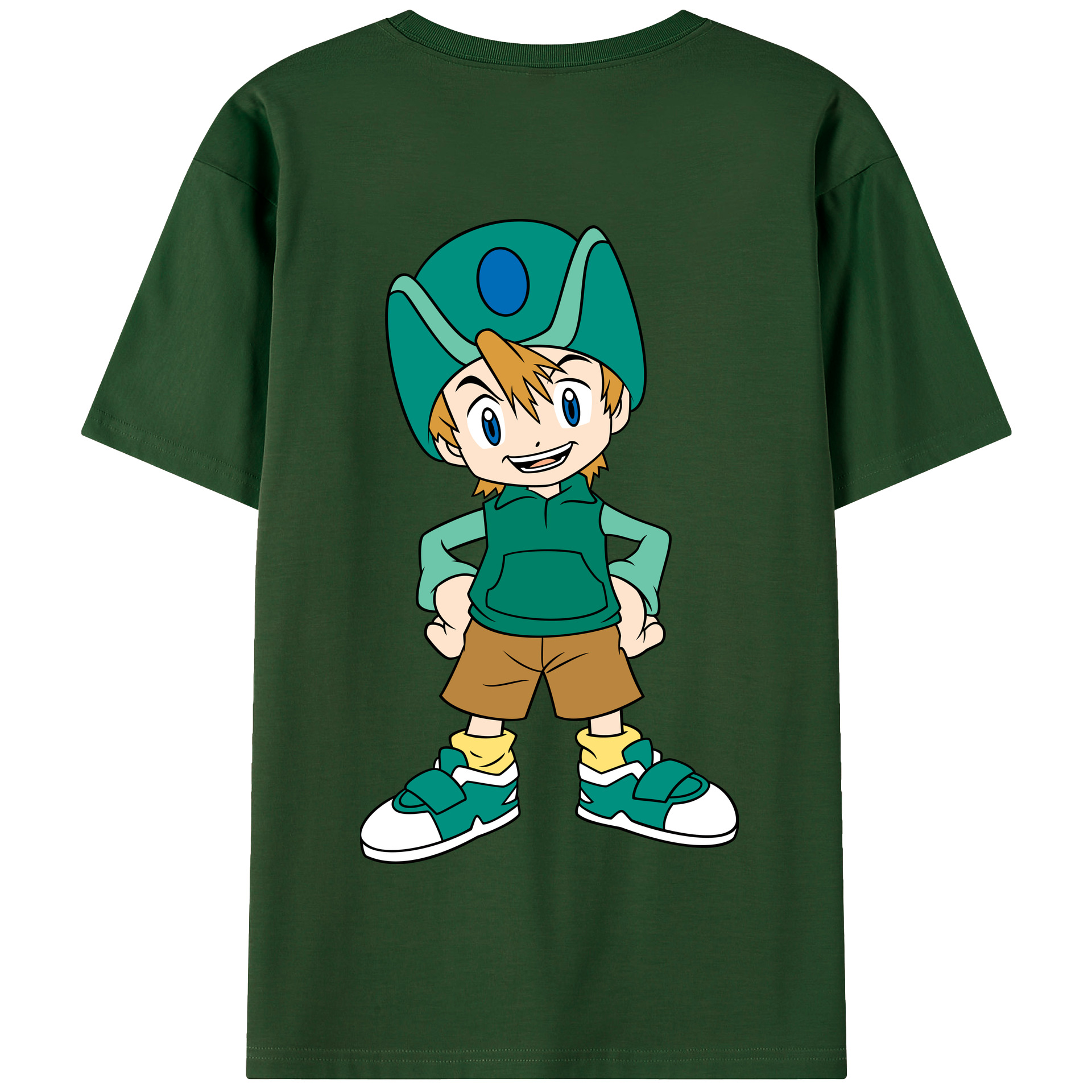 （画像用） Digimon デジタルモンスター/デジモン 綿100％半袖Tシャツ（背面プリント）